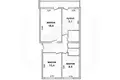 3 room apartment 59 m² cerninski sielski Saviet, Belarus