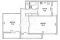 Appartement 2 chambres 60 m² Muchaviecki sielski Saviet, Bélarus