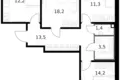 Appartement 3 chambres 76 m² Moscou, Russie