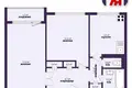 Apartamento 2 habitaciones 46 m² Slutsk, Belarús