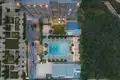 Wohnkomplex New Hyde Residences with swimming pools and wellness centers close to the shopping mall, Dubai Hills, Dubai, UAE