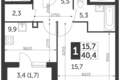 Квартира 1 комната 40 м² Северо-Восточный административный округ, Россия