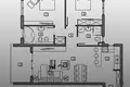 Wohnung 1 Schlafzimmer 51 m² Boreti, Montenegro