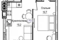 Apartamento 1 habitación 43 m² Kaliningrado, Rusia