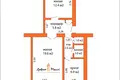 2 room apartment 51 m² Pleshchanitsy, Belarus