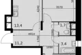 Квартира 2 комнаты 64 м² Развилка, Россия