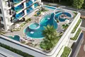 Kompleks mieszkalny Modern apartments with private pools, in a multi-storey residential complex with developed infrastructure, JVC, Dubai, UAE