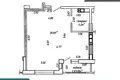 1 room apartment 43 m² in Minsk, Belarus
