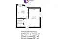 Wohnung 1 zimmer 40 m² Ratamka, Belarus