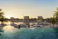 Residential complex New residential complex Pier Point 1&2 with a swimming pool and green areas on the first sea line, Port Rashid, Dubai, UAE