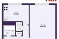 1 room apartment 35 m² Minsk, Belarus