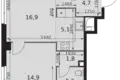 Mieszkanie 2 pokoi 53 m² North-Western Administrative Okrug, Rosja