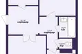 Appartement 3 chambres 62 m² Yubiliejny, Bélarus