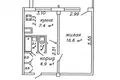 Wohnung 1 zimmer 33 m² Minsk, Belarus
