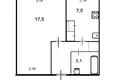 Wohnung 1 zimmer 31 m² Sankt Petersburg, Russland