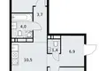 Mieszkanie 3 pokoi 60 m² Wnukowo, Rosja