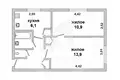 Квартира 2 комнаты 42 м² Малорита, Беларусь