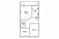 3 room apartment 58 m² Arechauski, Belarus