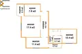 3 room apartment 63 m² Sluck, Belarus