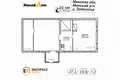 Casa 1 habitación 27 m² Luhavaslabadski sielski Saviet, Belarús