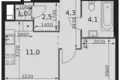 Appartement 1 chambre 39 m² Moscou, Russie