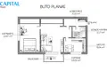 2 room apartment 41 m² Ukmerge, Lithuania