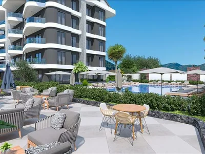 Zespół mieszkaniowy New residence with a swimming pool and a fitness center close to the center of Alanya, Оба, Turkey