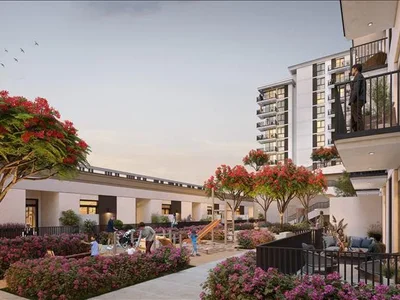 Complexe résidentiel New Lexington Residence with a swimming pool and sports grounds, Townsquare, Dubai, UAE