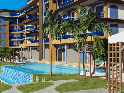 Zespół mieszkaniowy Residential complex with a variety of infrastructure and recreation areas, 800 metres to the sea, Kestel, Alanya, Turkey