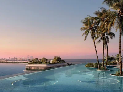 Zespół mieszkaniowy New residential complex Passo with a wellness center, panoramic pools and roof-top gardens, 250 meters from the beach, Palm Jumeirah, Dubai, UAE