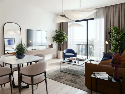 Complejo residencial New residence Hamilton with a swimming pool and a park, Town Square, Dubai, UAE