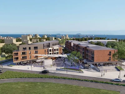 Residential complex New residence with a shopping mall and green areas close to a beach and a highway, Zeytinburnu, Istanbul, Turkey