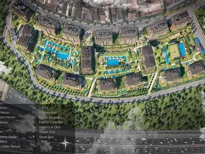 Wohnanlage Luxury apartments in the center of Istanbul in the Dap Yeni Levent complex.