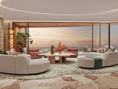 Complejo residencial New Jumeirah Asora Bay Residence with swimming pools, a wellness center and panoramic views, La Mer, Dubai, UAE