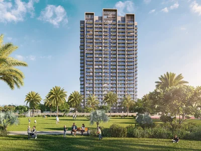 Zespół mieszkaniowy New Hyde Residences with swimming pools and wellness centers close to the shopping mall, Dubai Hills, Dubai, UAE