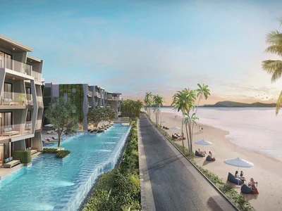 Complexe résidentiel Apartments with private pools and sea views in a new condo hotel right on Mai Khao Beach, Thalang, Phuket, Thailand