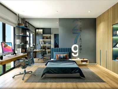 Zespół mieszkaniowy New residence with a swimming pool and green areas near a metro station, Istanbul, Turkey