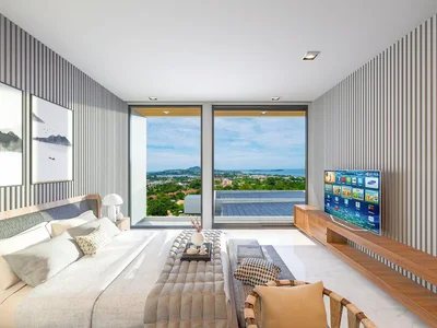 Complexe résidentiel New complex of furnished villas with swimming pools and panoramic views, close to Chaweng nightlife, Samui, Thailand