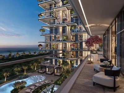 Complexe résidentiel New residence Villa del Divos with infinity pools, panoramic views and a beach club, Dubai Islands, Dubai, UAE