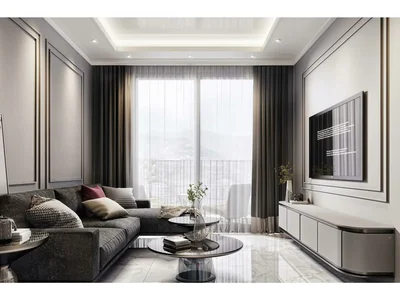 Residential complex New residence with a swimming pool and a fitness room close to the sea, Oba, Turkey