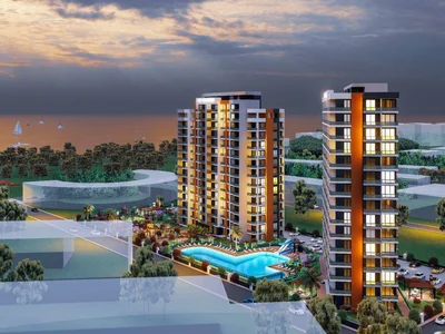 Zespół mieszkaniowy Residential complex with swimming pool in a quiet area, 300 metres to the sea, Mersin, Turkey