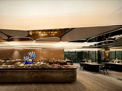 Zespół mieszkaniowy New residence with swimming pools, a water park and a co-working area, Layan, Phuket, Thailand