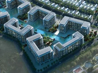 Residential complex New residential complex Damac Riverside Views with floating restaurant and spa, Dubailand, Dubai, UAE