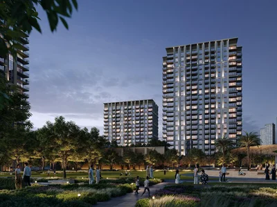Жилой комплекс Новая резиденция Altus с бассейнами рядом с набережной и станцией метро, Dubai Creek Harbour, Дубай, ОАЭ