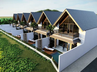 Residential complex Two-storey townhouses near rice fields, 15 minutes to the beach, Changgu, Bali, Indonesia