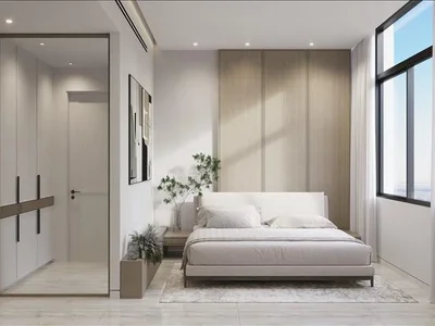 Complejo residencial New residence Treppan Tower with swimming pools and a lounge area, JVT, Dubai, UAE