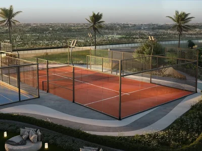 Residential complex New VELOS Residence with a swimming pool, a co-working space and fitness areas close to highways, Motor City, Dubai, UAE