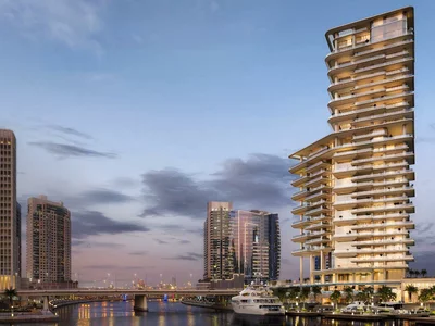 Residential complex New luxury waterfront residence Vela with a beach and a mooring in Business Bay, Dubai, UAE