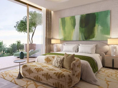 Complexe résidentiel New complex of beachfront villas Jumeirah Asora Bay with swimming pools, a wellness center and panoramic views, La Mer, Dubai, UAE