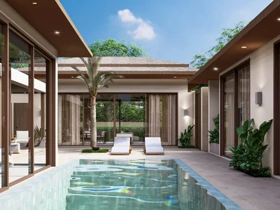 Wohnanlage New residential complex of furnished villas with pools in Maret, Samui, Thailand